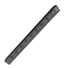 Vertical Install 1U 1.5U 16A 8 Sockets PDU Surge Proctor Power Distribuction Unit For Cabinet